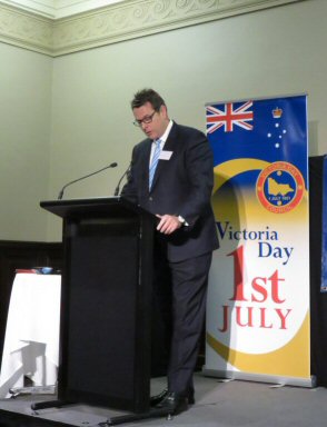 Qenos CEO Jonathan Clancy accepting the Victoria Day Good Corporate Citizen of the Year Award